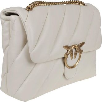 Pinko Quilted Padded Nappa Leather Shoulder Bag
