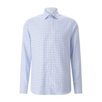 Stenstr&ouml;ms Casual Shirts - Heren - Casual Overhemden - Blauw - XL - Katoen - Overhemden