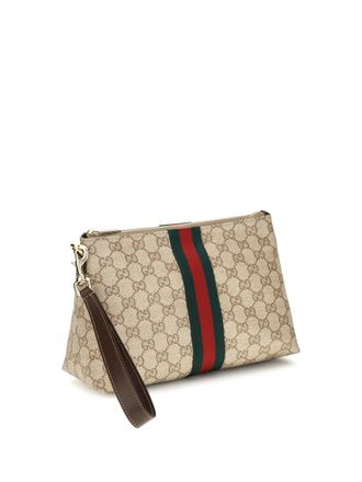 Gucci Mens Small Gg Web Pouch Vin.san.br-Dk.br-Vrv Fabric Shoulder Bags Vin.san.br/dk.br/vrv