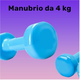 Trade Shop Trade Shop - Manubrio Singolo 4 Kg In Vinile Allenamento Esercizi Casa Palestra Workout Fit