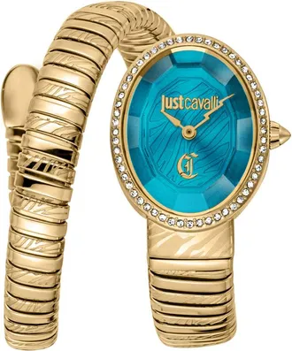 Just Cavalli Velina Green Dial Ladies Watch JC1L353M0035