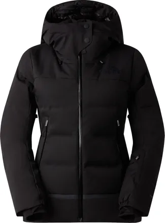 The North Face Padded Black Down Jacket with Front Zipper and Hood
