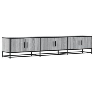 Berkfield Home TV Cabinet Grey Sonoma 210x35x41 cm Engineered Wood | Size: 210 x 35 x 41 cm