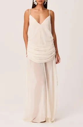 SNDYS Evelia Maxi Dress in Cream at Nordstrom, Size X-Small