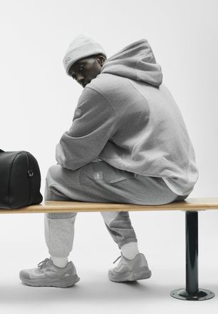 Alo | Make Waves Hoodie in Athletic Heather Grey Tonal, Size: 2XL MEN/3XL WOMEN
