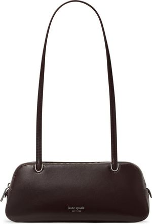 Kate Spade New York grace fine grain leather shoulder bag in Hot Fudge at Nordstrom