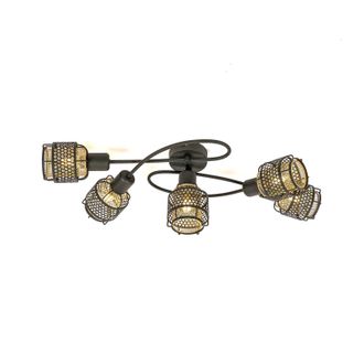 Lindby L&aacute;mpara De Techo eudoria En Negro Metal - Lindby