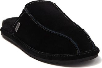 Bearpaw Pierre Suede Slipper in Black Ii at Nordstrom Rack, Size 10