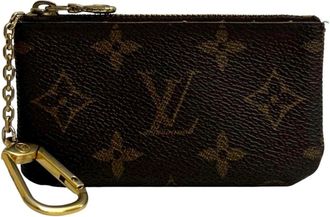 Louis Vuitton Brown Leather Pvc Coin Purse/Coin Case (Pre-Owned)