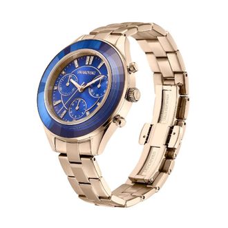 Swarovski Dameshorloge Octea Lux Crystal 37 mm goud- blauw 5632481 - Dames - Horloges - Roze - ONE Size - Accessoires