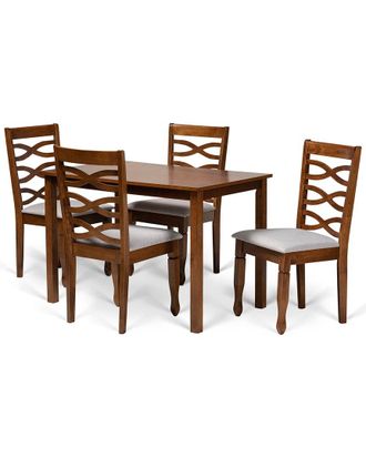 Baxton Studio Dnu Baxton Studio Mirna 5Pc Dining Set