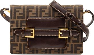 Fendi Pre-owned Fendi Zucca Canvas Shoulder Bag Ladies XW6T238WAHRT953F