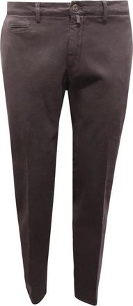 BRIGLIA 1949 Slim Fit Cotton Trousers - male - Briglia - Chinos - Gray - 2XL - Trousers
