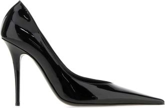 Amina Muaddi Anok Pump 105 - Dames - Schoenen - Zwart - Maat: 41 EU Leer