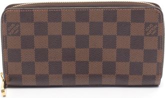 Louis Vuitton Brown Coated Canvas Long Wallet (Bi-Fold) (Pre-Owned)