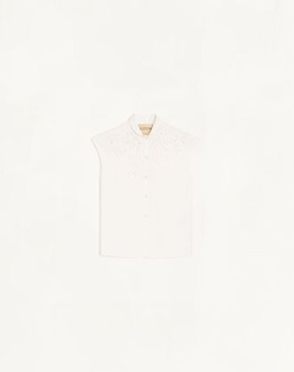 Valentino Embroidered Poplin Shirt Wo