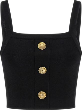 Balmain Black Top 3 buttons