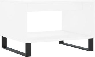 vidaXL Vidaxl - Mesa De Centro Madera De Ingenier&iacute;a Blanca 60x50x40 Cm