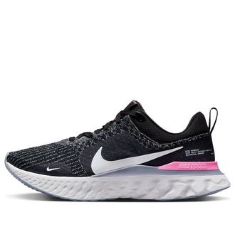 Nike React Infinity Run Flyknit 3 Black Grey Pink DZ3014-001