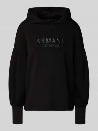 A|X Armani Exchange Oversized Hoodie mit Kapuze in Black, Gr&ouml;&szlig;e M