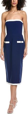 Amanda Uprichard Strapless Martini Midi Dress