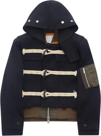 sacai Giacca con cappuccio - Blu