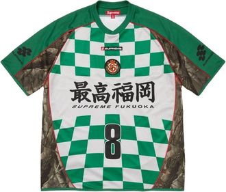 SUPREME SS26 Checkerboard Soccer Jersey Realtree Hardwoods Camo SUP-SS26-347-CMO