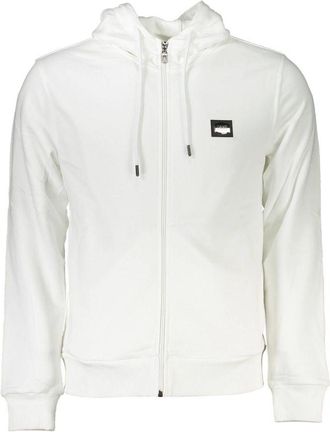 Cavalli White Cotton Mens Hooded Mens Sweater