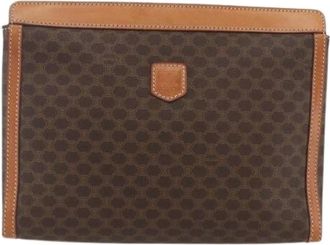 Celine Pre-owned Clutches, female, Brown, Size: ONE SIZE Pre-owned Vintage Plastic Clutch