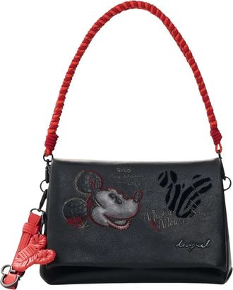 Desigual Mickey Face Venecia 4 Tas - Dames - Schoudertassen - Zwart - ONE Size - Tassen