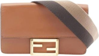 Fendi Pre-owned Cross Body Bags, female, Brown, Size: ONE SIZE Pre-owned Vintage Cross Body Bag