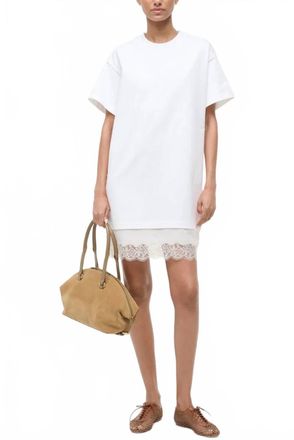 Staud Grier Dress In Ivory