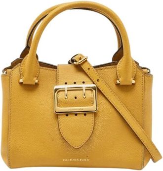 Burberry Pre-owned Mini Bags, female, Yellow, Size: ONE SIZE Pre-owned Yellow Tote