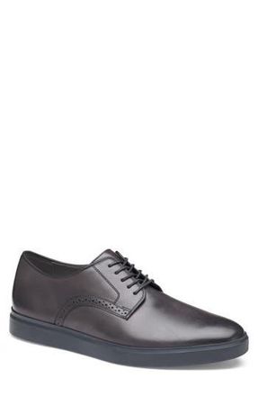 Johnston & Murphy Brody Plain Toe Derby in Black Hand-Stained Full Grain at Nordstrom Rack, Size 8