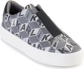 Karl Lagerfeld Cassanda Logo Print Slip-On Sneaker in Mu5 - Multi/black at Nordstrom Rack, Size 5.5