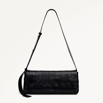 Radley London Black Medium Flapover Shoulder Bag The Annabel SS26 Radley London