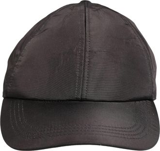Dolce & Gabbana Men Black Cotton 6 Panels Baseball Cap Mens Hat