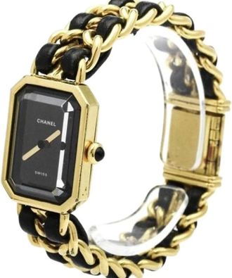 Chanel Pre-owned Watches, female, Black, Size: ONE SIZE Pre-owned Premiere H0001 Wristwatch