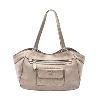 Prada Pre-owned Handbags, female, Beige, Size: ONE SIZE Pre-owned Vit.daino Leather Tote Bag