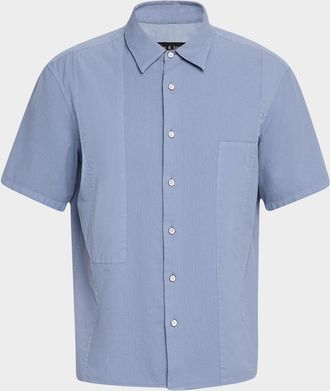 Rag & Bone Mens Dalton Patchwork Sport Shirt