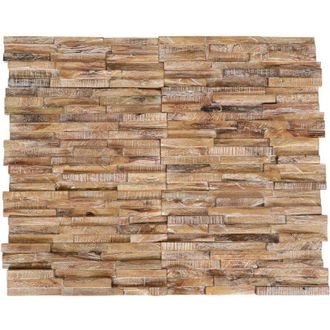 vidaXL Vidaxl - Paneles de revestimiento de pared 3D 10 uds madera teca 1,01 m&sup2;