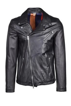 Daniele Alessandrini Leather Biker Jacket - Black