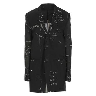 Rick Owens Silk Blazer - female - Rick Owens - Blazers - Black - XS - Jackets