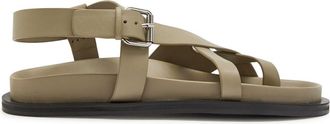 A.Emery Elbert Leather Sandals - Beige - 39 (IT39/ UK6)
