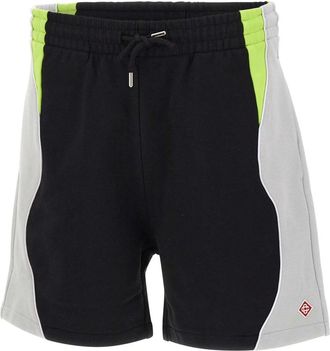 Casablanca Colour-Block Logo Shorts - Heren - Korte Broeken - Zwart - XL - Katoen - Korte Broeken