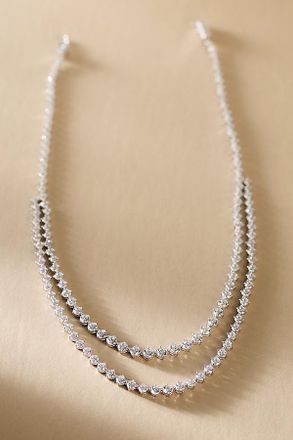 Nadri Cassi Double Row Tennis Necklace