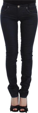 Ermanno Scervino Slim Jeans Denim Broek Skinny Leg Stretch - Dames - Slim Fit Jeans - Blauw - W26 - Denim - Jeans