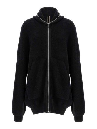 Rick Owens Hooded Wool Cardigan