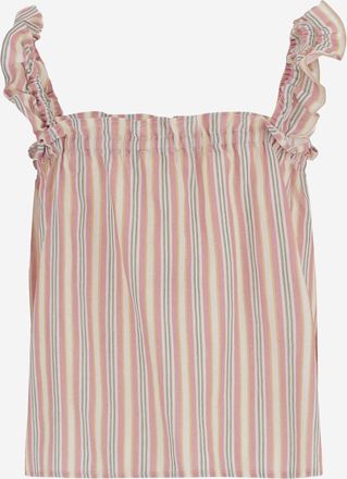 Babe & Tess Girls Tank Top Pink-Multi Linen Blouses And Shirts