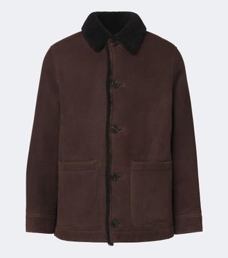 Yves Salomon Shearling-lined suede jacket